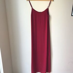 J. Crew red slip dress medium